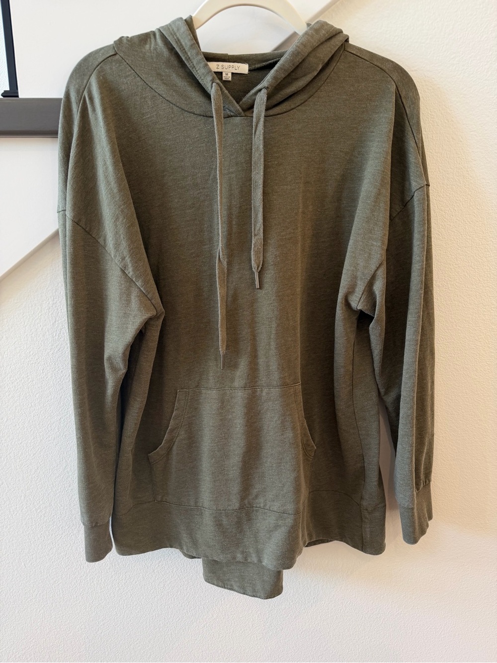 Z Supply Olive Green Pullover Hoodie